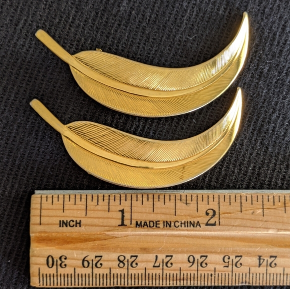 2 Vintage Willow Leaf Pin - Picture 12 of 12